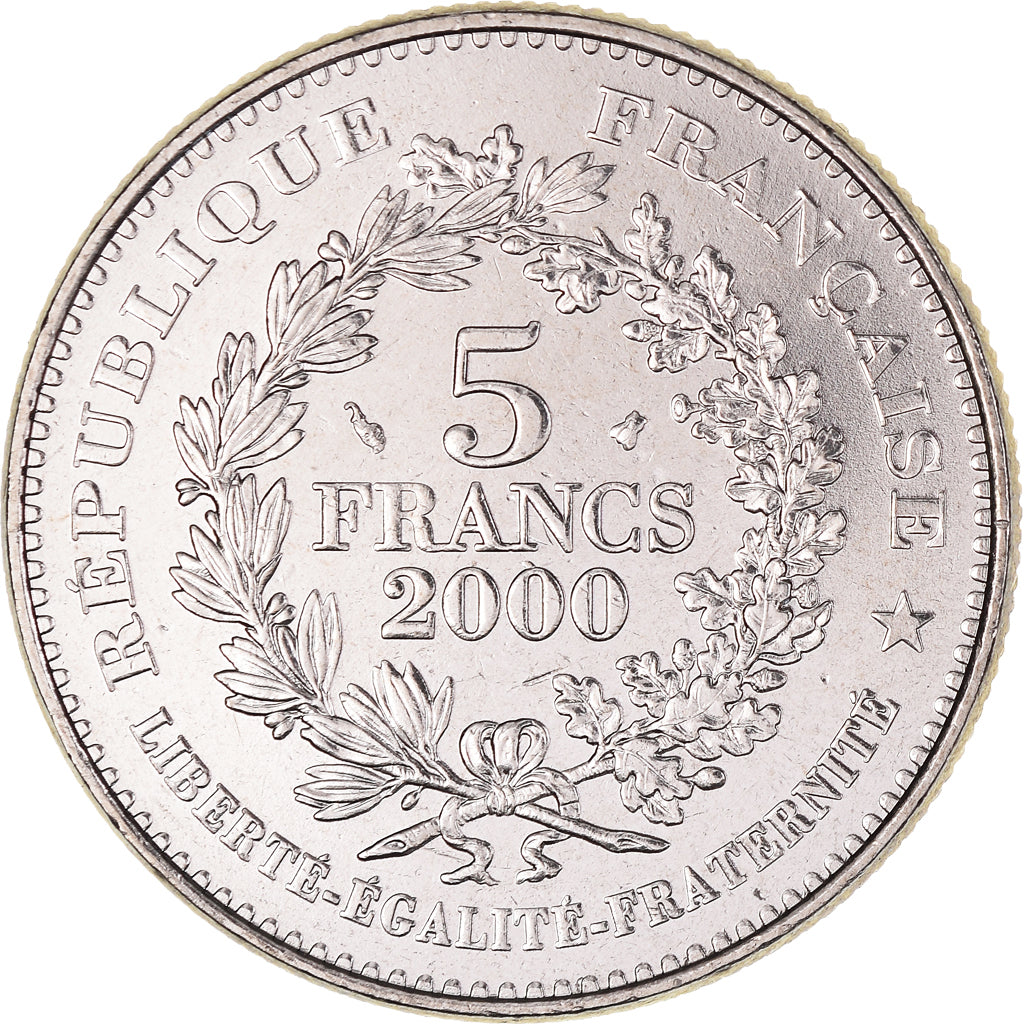 Moneda, Francia, Marianne de la III République, 5 Francs, 2000, Paris, SC+