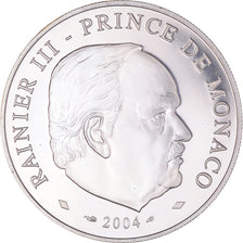 Monaco, 5 Euro, Rainier III - Sainte Dévote, 2004, Paris, BE, MS(65-70)