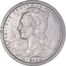 Monnaie, Madagascar, 2 Francs, 1948, Paris, TTB+, Aluminium, KM:4