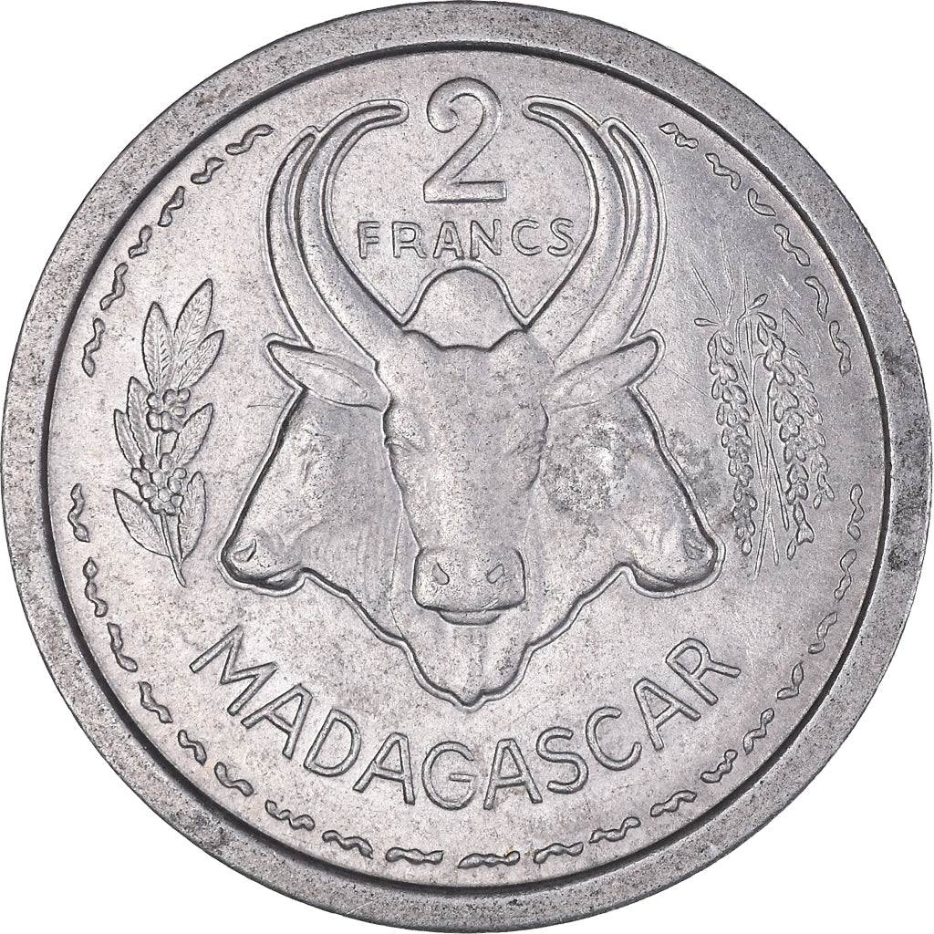 Monnaie, Madagascar, 2 Francs, 1948, Paris, TTB+, Aluminium, KM:4