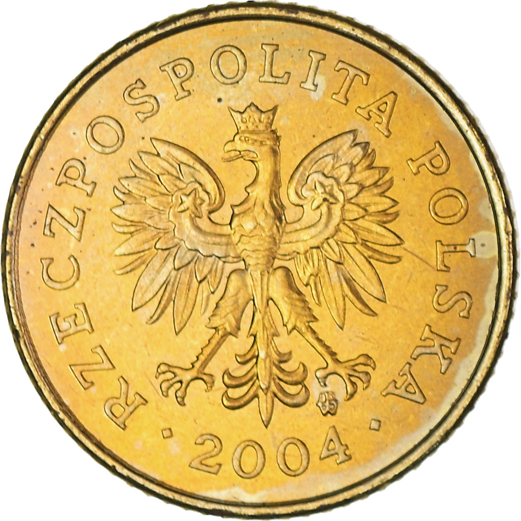 Moneta, Polska, Grosz, 2004, Warsaw, AU(50-53), Mosiądz, KM:276