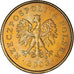 Moneda, Polonia, 5 Groszy, 2003, Warsaw, EBC+, Latón, KM:278