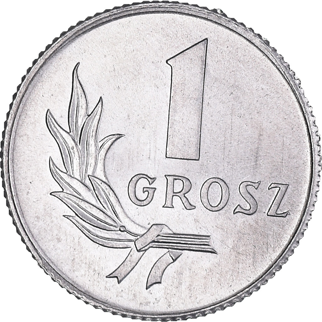 Monnaie, Pologne, Grosz, 1949, SPL+, Aluminium, KM:39