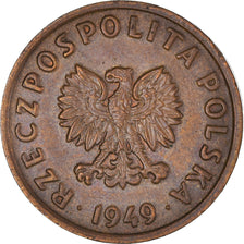 Monnaie, Pologne, 5 Groszy, 1949, Basel, TTB, Bronze, KM:41