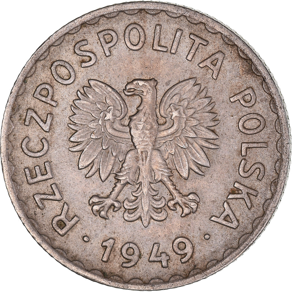 Monnaie, Pologne, Zloty, 1949, Kremnica, TTB+, Cupro-nickel, KM:45