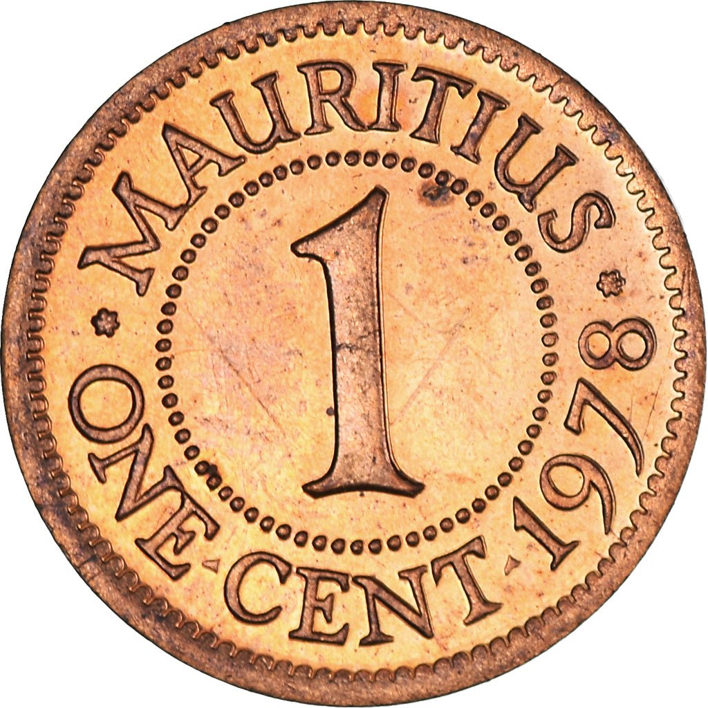 Monnaie, Maurice, Elizabeth II, Cent, 1978, TTB, Bronze, KM:31