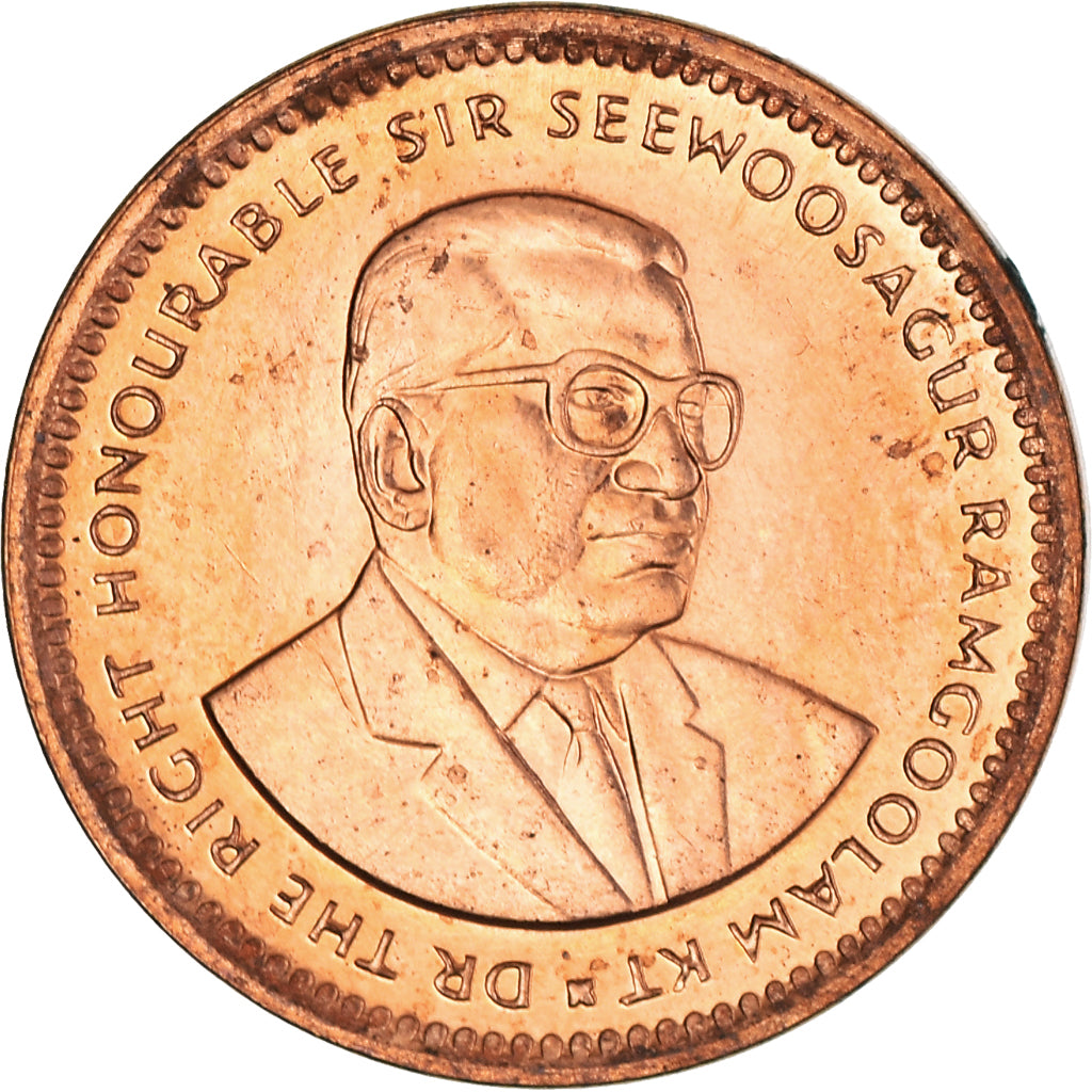 Monnaie, Maurice, Cent, 1987, TTB+, Cuivre plaqué acier, KM:51
