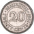 Munten, Mauritius, 20 Cents, 1987, FR+, Nickel plated steel, KM:53