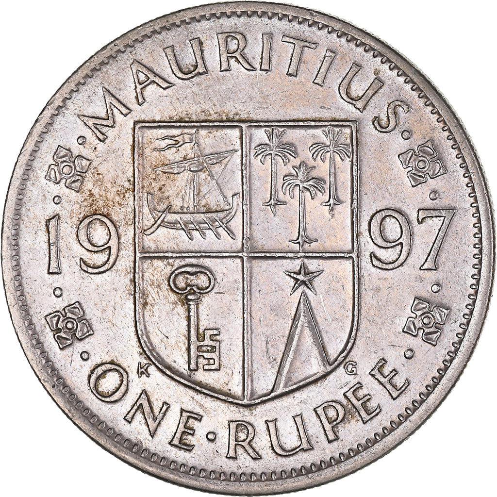 Monnaie, Maurice, Rupee, 1997, TB+, Cupro-nickel, KM:55