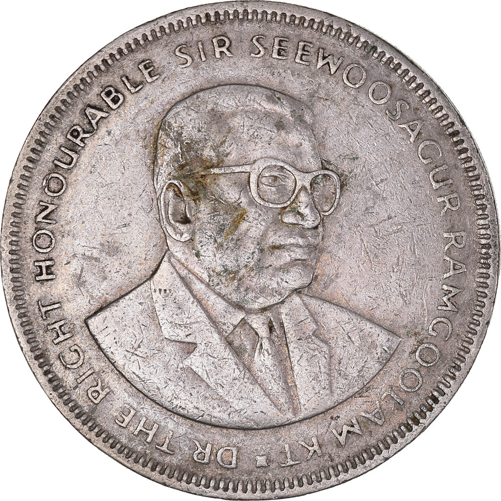 Monnaie, Maurice, 5 Rupees, 1987, TB, Cupro-nickel, KM:56