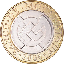 Monnaie, Mozambique, 10 Meticais, 2006, TTB+, Bimétallique, KM:140