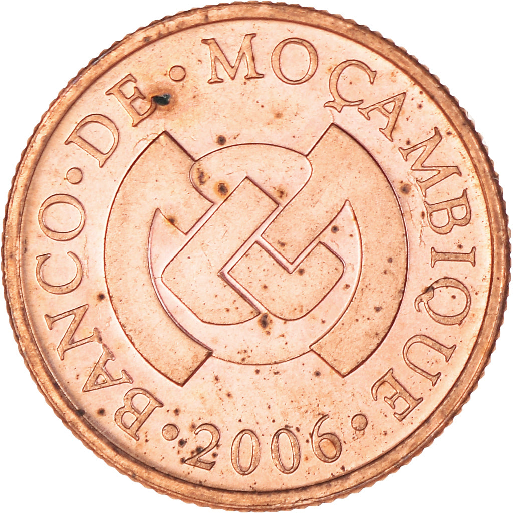 Moeda, Moçambique, Centavo, 2006, AU(50-53), Aço Cromado a Cobre, KM:132