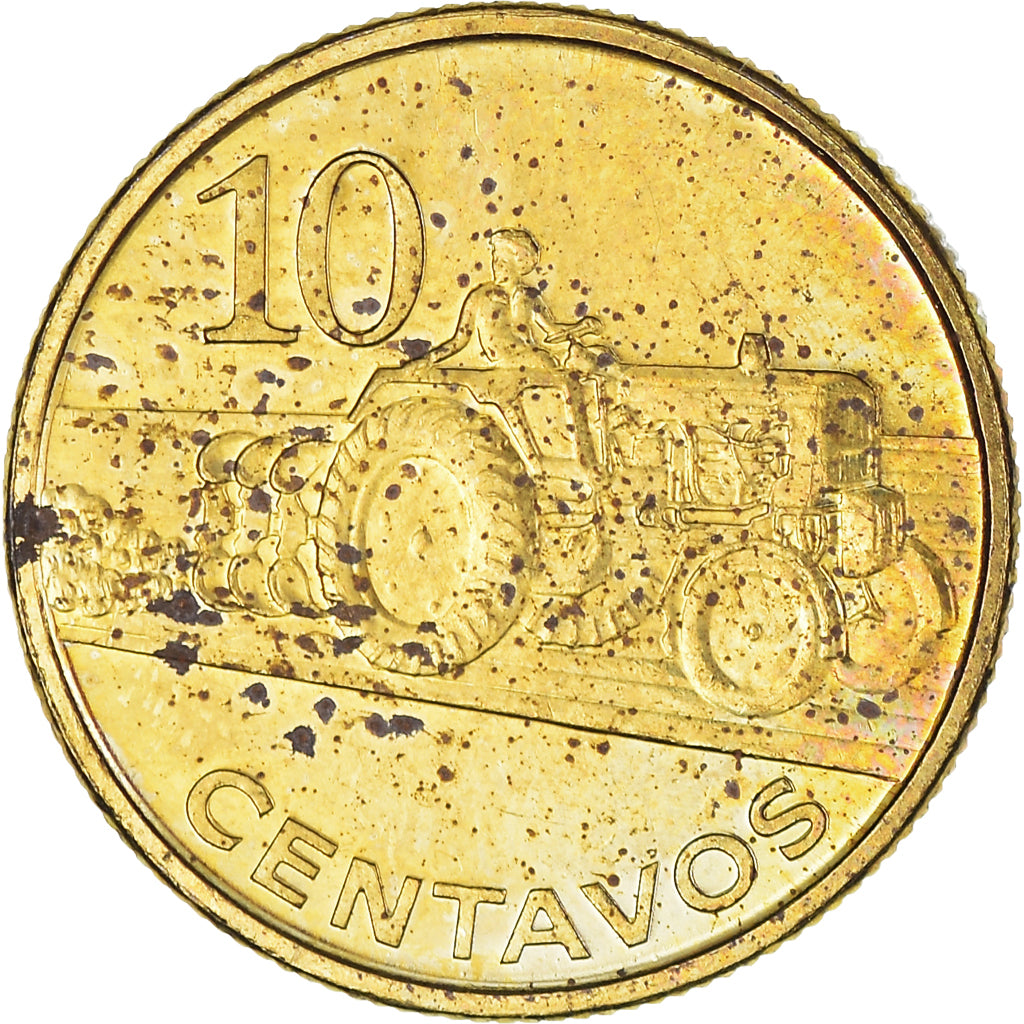 Moneta, Mozambico, 10 Centavos, 2006, BB, Acciaio placcato ottone, KM:134