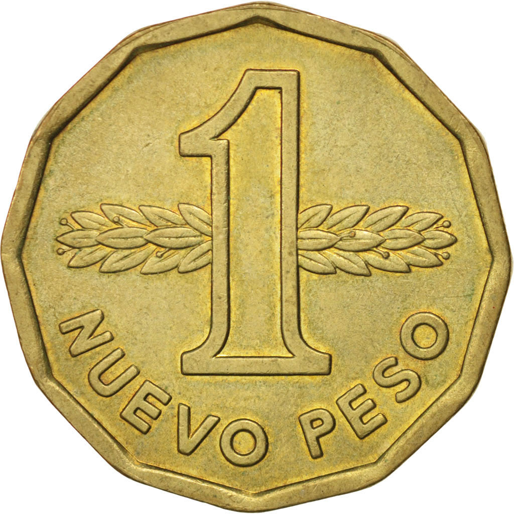 Uruguay, Nuevo Peso, 1977, Santiago, KM:69, SUP+, Aluminum-Bronze