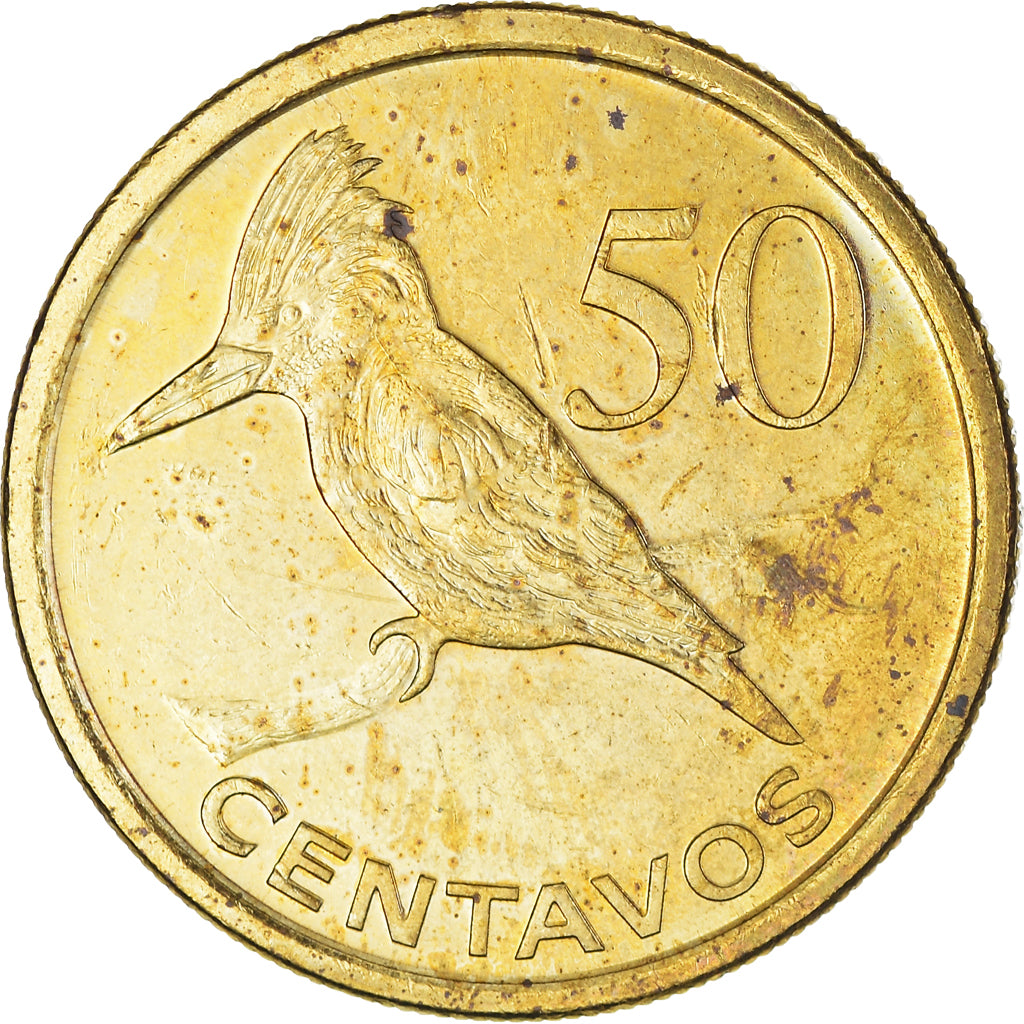 Moneta, Mozambico, 50 Centavos, 2006, MB+, Acciaio placcato ottone, KM:136