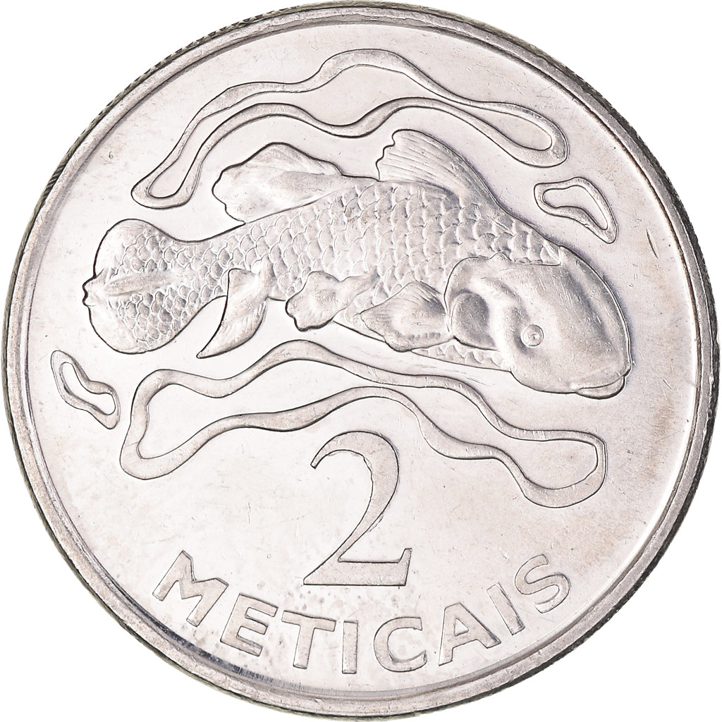 Moeda, Moçambique, 2 Meticais, 2006, AU(50-53), Aço Niquelado, KM:138
