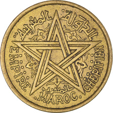 Moneta, Maroko, Mohammed V, Franc, 1945, Paris, AU(50-53), Aluminium-Brąz