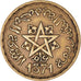 Munten, Marokko, Mohammed V, 20 Francs, 1951/AH1371, Paris, ZF, Aluminum-Bronze