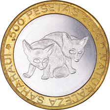 Monnaie, République arabe sahraouie démocratique, 500 Pesetas, 2004, Fennecs