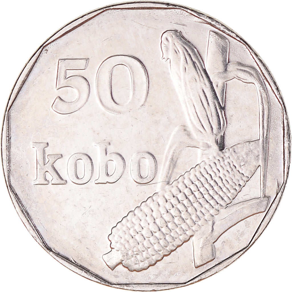 Monnaie, Nigéria, 50 Kobo, 2006, TTB+, Nickel Clad Steel, KM:13.3