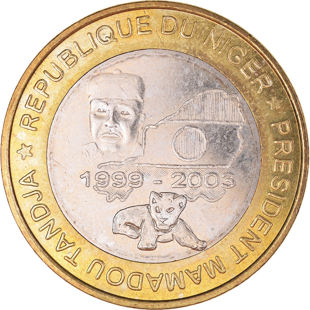 Monnaie, Niger, 6000 CFA Francs-4 Africa, 2005, TTB+, Bimétallique, KM:14