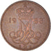 Moeda, Dinamarca, Margrethe II, 5 Öre, 1988, Copenhagen, EF(40-45), Ferro