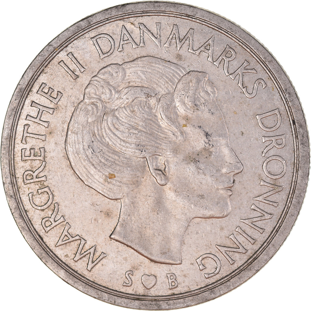 Moneta, Dania, Margrethe II, 5 Kroner, 1976, Copenhagen, VF(30-35)