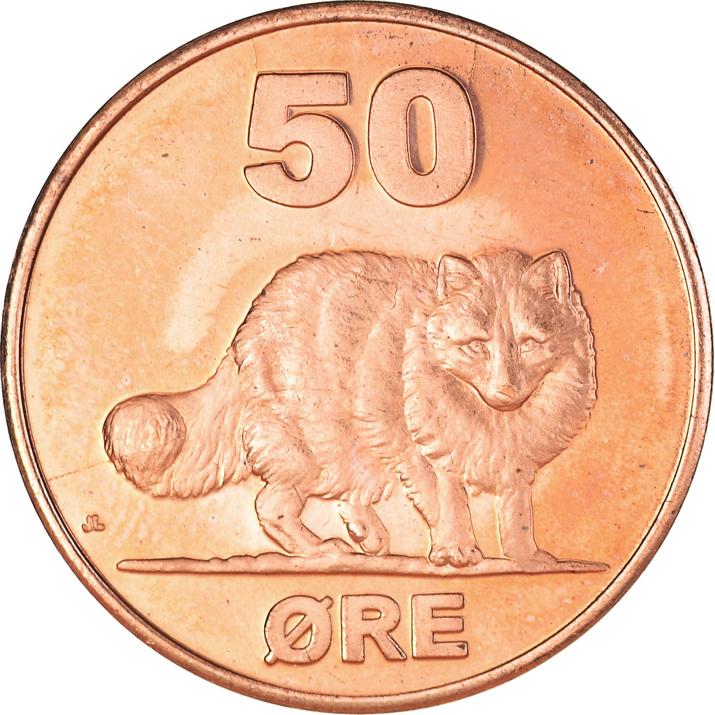 Monnaie, Groenland, KALAALLIT NUNAAT, 50 Öre, 2010, TTB+, Copper Plated Brass