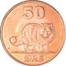 Monnaie, Groenland, KALAALLIT NUNAAT, 50 Öre, 2010, TTB+, Copper Plated Brass
