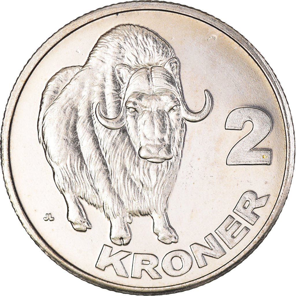 Moeda, Gronelândia, KALAALLIT NUNAAT, 2 Kroner, 2010, AU(55-58)