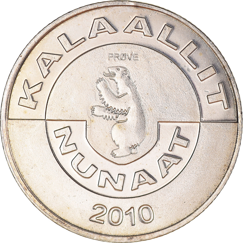 Moeda, Gronelândia, KALAALLIT NUNAAT, 2 Kroner, 2010, AU(55-58)
