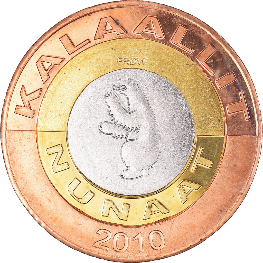 Monnaie, Groenland, KALAALLIT NUNAAT, 50 Kroner, 2010, SUP, Tri-Metallic, KM:Pr8