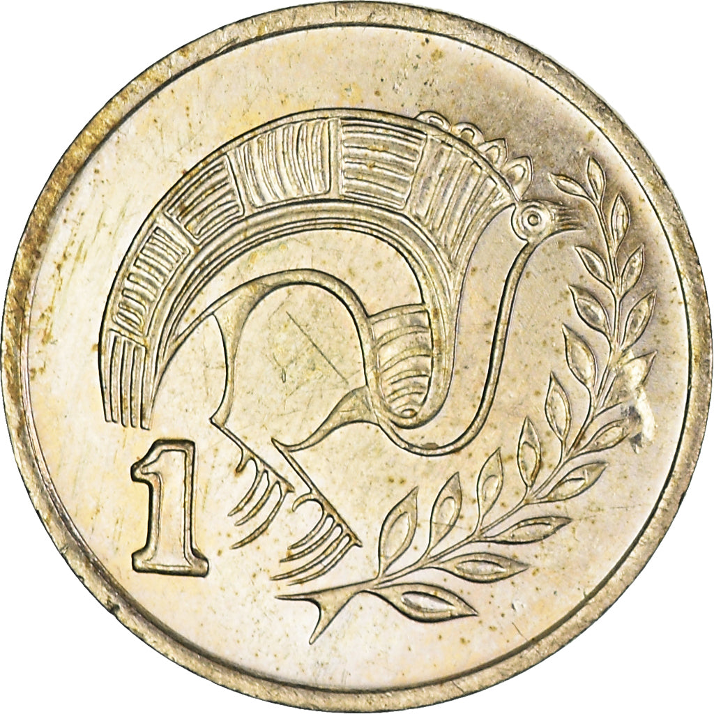 Moneta, Cypr, Cent, 1992, AU(50-53), Mosiądz niklowy, KM:53.3