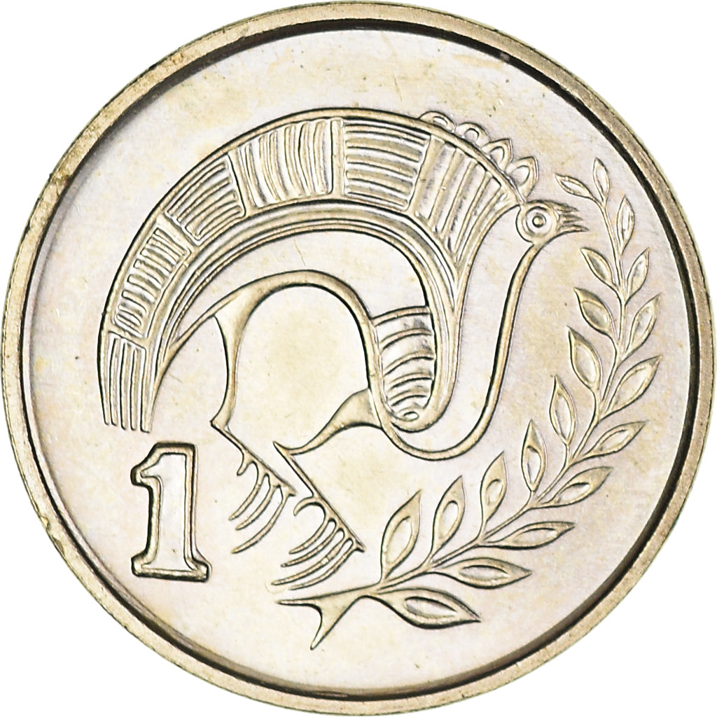 Coin, Cyprus, Cent, 2003, MS(60-62), Nickel-brass, KM:53.3