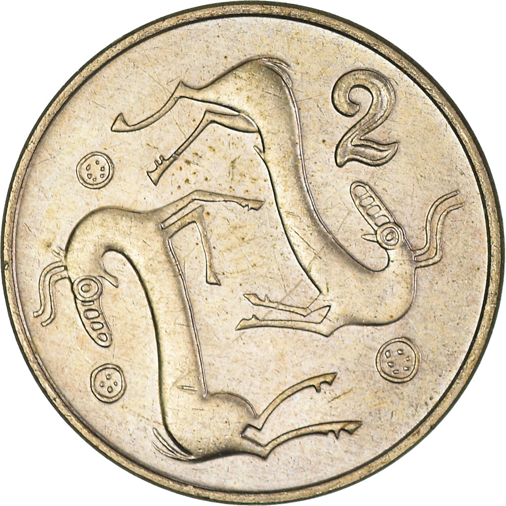 Monnaie, Chypre, 2 Cents, 1992, TTB+, Nickel-Cuivre, KM:54.3