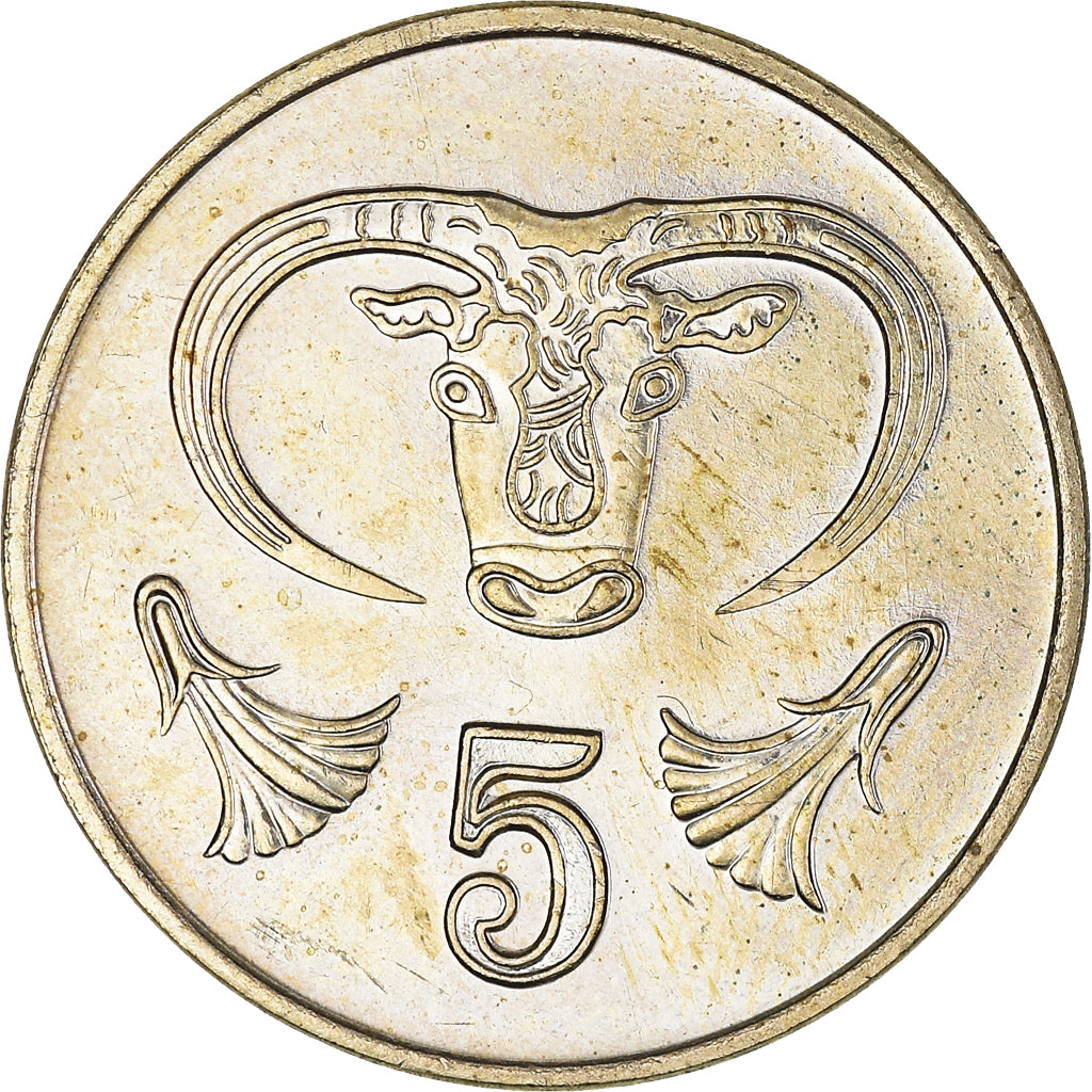 Münze, Zypern, 5 Cents, 1992, VZ+, Nickel-brass, KM:55.3