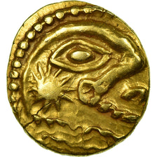 Coin, Bellovaci, 1/4 Stater, AU(50-53), Gold, Delestrée:274