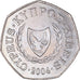 Munten, Cyprus, Abduction of Europa, 50 Cents, 2004, ZF+, Cupro-nikkel, KM:66
