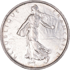 Moeda, França, Semeuse, 5 Francs, 1968, AU(50-53), Prata, KM:926, Gadoury:770