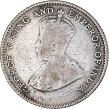 Moneda, Colonias del Estrecho, George V, 10 Cents, 1926, BC+, Plata, KM:29b