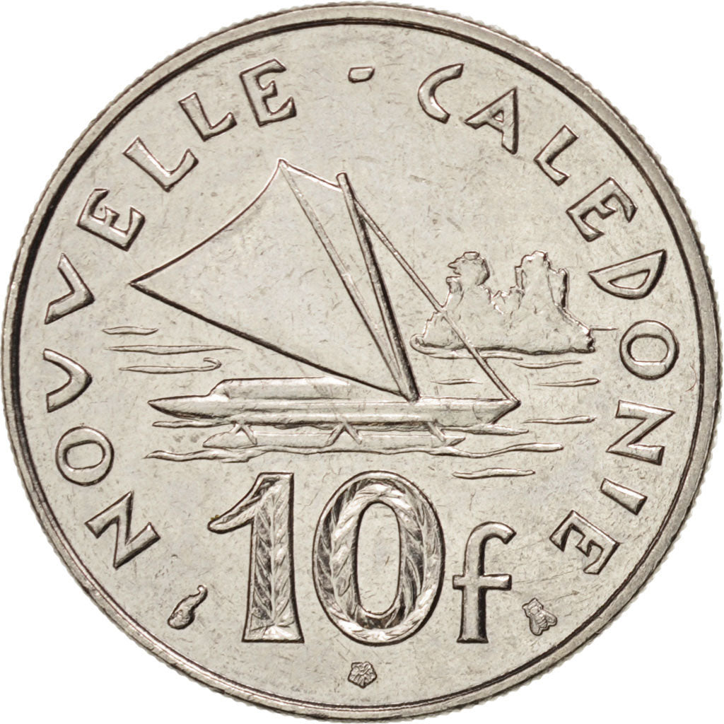 Coin, New Caledonia, 10 Francs, 1995, Paris, MS(64), Nickel, KM:11