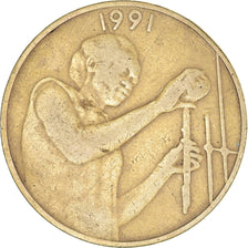 Coin, West African States, 25 Francs, 1991, VF(20-25), Aluminum-Bronze, KM:9