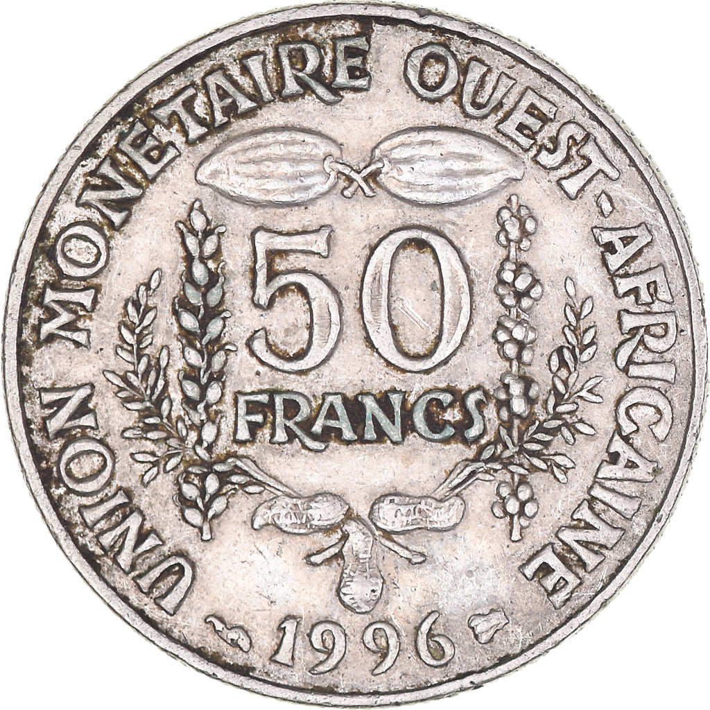 Moeda, Estados da África Ocidental, 50 Francs, 1996, Paris, VF(20-25)