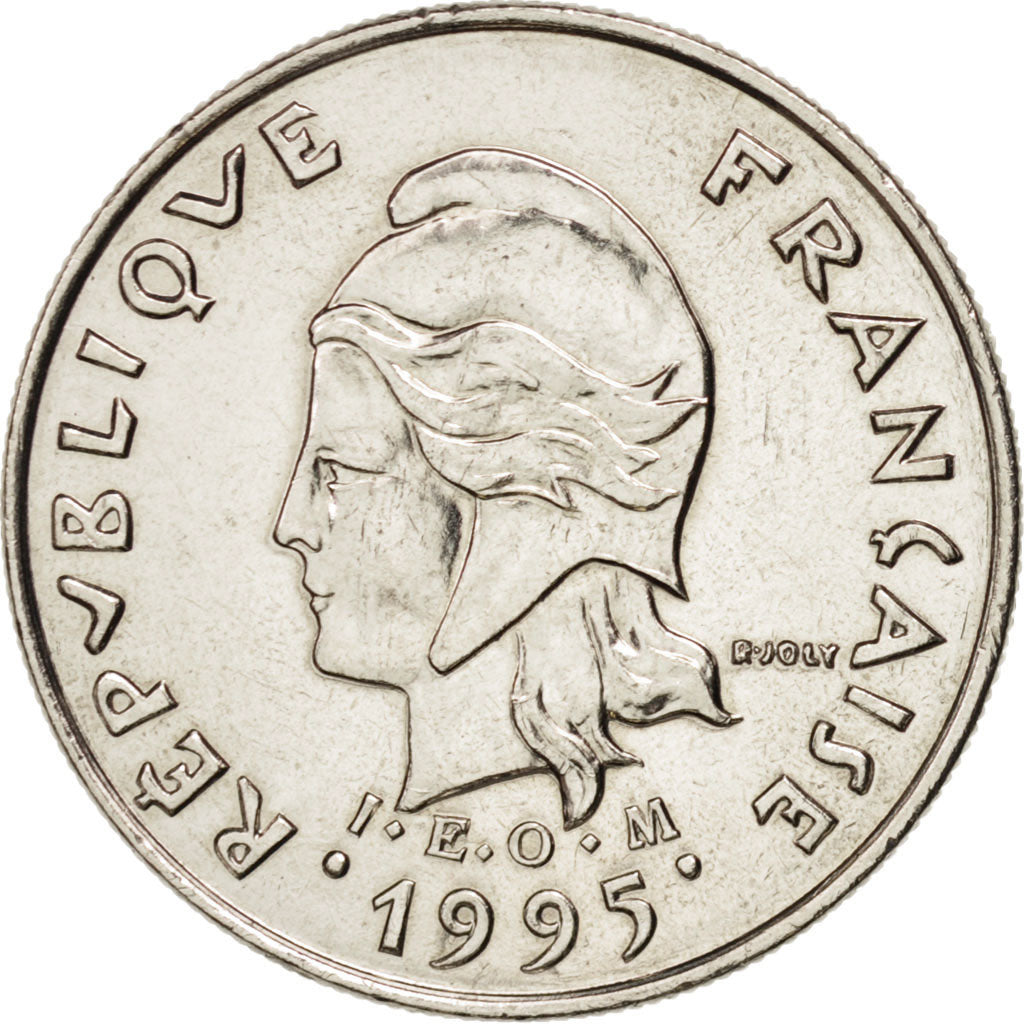 Moneta, Polinesia francese, 10 Francs, 1995, Paris, SPL+, Nichel, KM:8