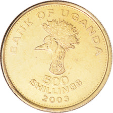 Moeda, Uganda, 500 Shillings, 2003, Royal Canadian Mint, AU(50-53)