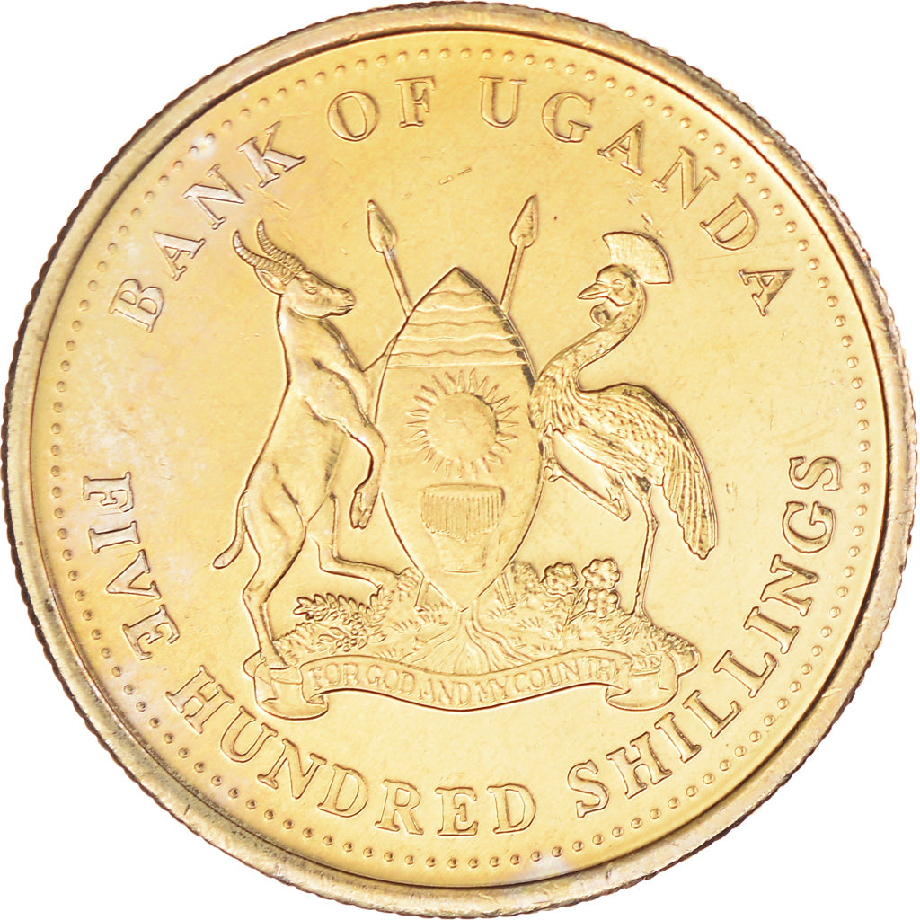Moeda, Uganda, 500 Shillings, 2003, Royal Canadian Mint, AU(50-53)