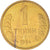 Moneda, Uzbekistán, Tiyin, 1994, MBC, Latón recubierto de acero, KM:1.1