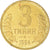 Moneda, Uzbekistán, 3 Tiyin, 1994, SC, Latón chapado en acero, KM:2.2