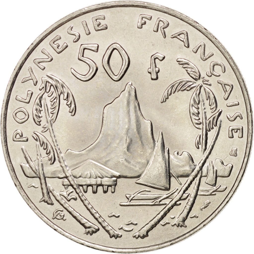 Coin, French Polynesia, 50 Francs, 1995, Paris, MS(64), Nickel, KM:13