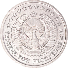 Moneda, Uzbekistán, 20 Tiyin, 1994, MBC+, Níquel recubierto de acero, KM:5.1